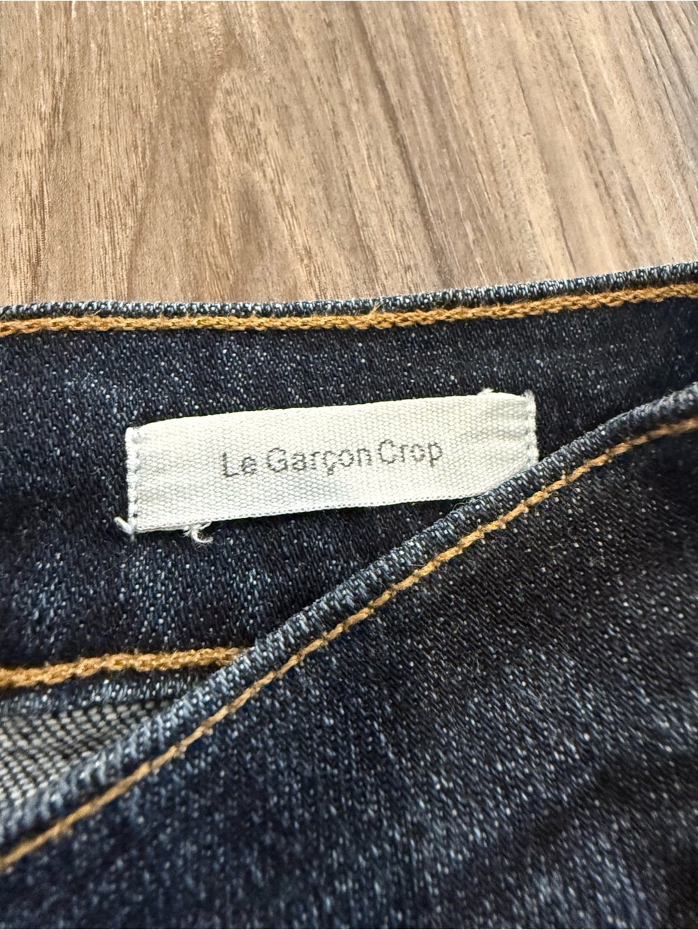 Frame Denim Dark Blue Le Garçon Crop Ankle Jeans Size 25 - Picture 9 of 13
